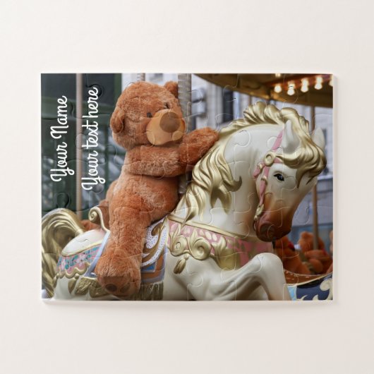 Carousel met Teddy Bear Legpuzzel (Horizontaal)