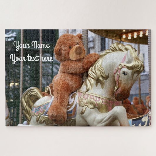 Carousel met Teddy Bear Legpuzzel (Horizontaal)