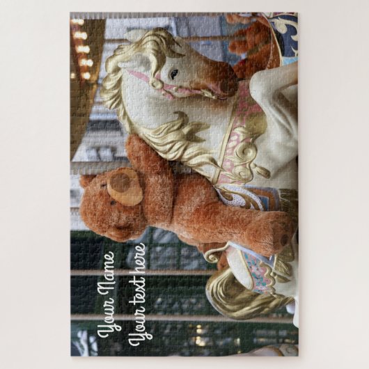 Carousel met Teddy Bear Legpuzzel (Verticaal)