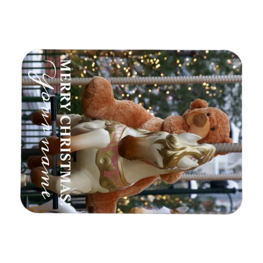 Carousel met Teddy Bear Magneet (Horizontaal)