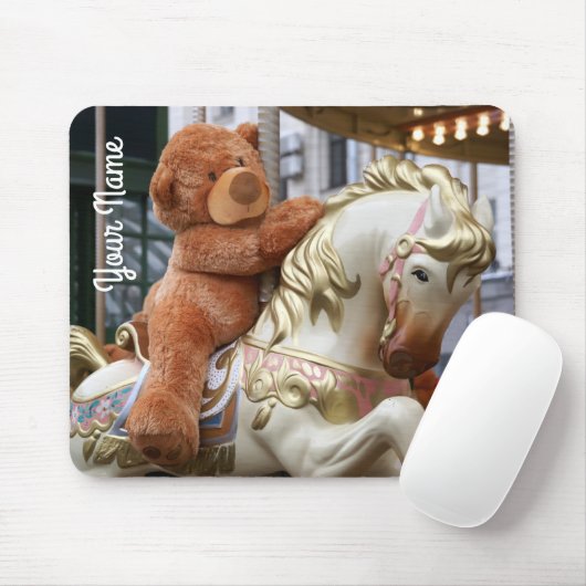 Carousel met Teddy Bear Mousepad Muismat (Met muis)