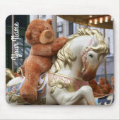 Carousel met Teddy Bear Mousepad Muismat (Voorkant)