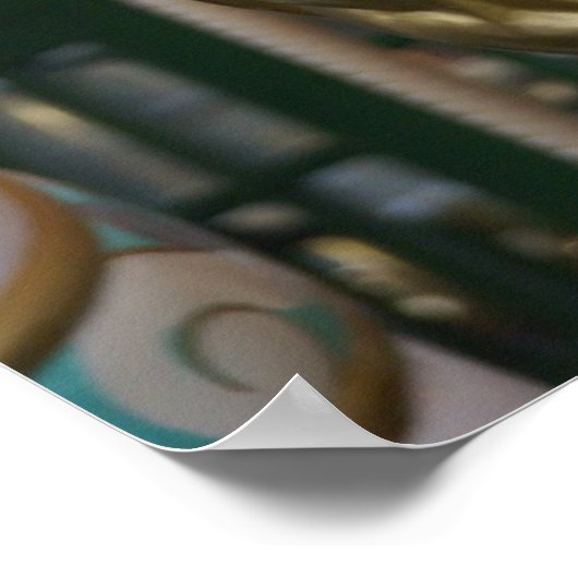 Carousel met Teddy Bear Poster (Hoek)