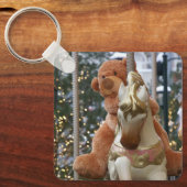 Carousel met Teddy Bear Sleutelhanger (Voorkant)