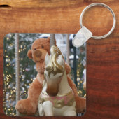 Carousel met Teddy Bear Sleutelhanger (Achterkant)