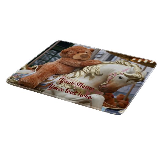 Carousel met Teddy Bear Snijplank (Hoek)