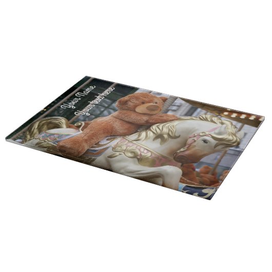 Carousel met Teddy Bear Snijplank (Hoek)