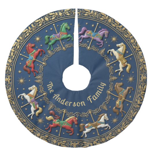 Carousel of Christmas Dreams Kerstboom Rok (Voorkant)