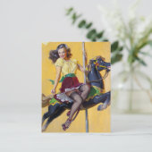Carousel Pin Up Briefkaart (Staand voorkant)