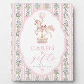 Carousel Pink Cards and Gifts Sign Fotoplaat (Voorkant)