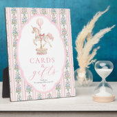 Carousel Pink Cards and Gifts Sign Fotoplaat (Zijkant)
