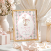 Carousel Pink Cards and Gifts Sign Poster
