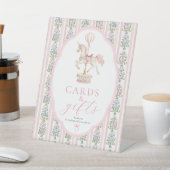 Carousel Pink Cards and Gifts Sign Reclamebord Met Voetstuk (Insitu)