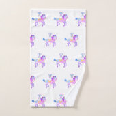 Carousel Pony Bath Towel Set Bad Handdoek (Handdoek)
