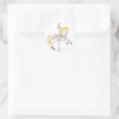 Carousel Pony Ronde Sticker (Tas)