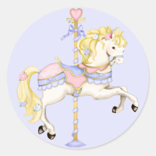 Carousel Pony Ronde Sticker