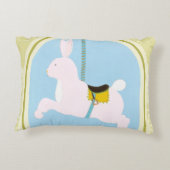 Carousel Rabbit van June Erica Vess Accent Kussen (Achterkant)