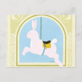 Carousel Rabbit van June Erica Vess Briefkaart (Voorkant)