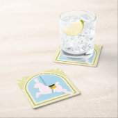 Carousel Rabbit van June Erica Vess Kartonnen Onderzetters (Insitu)