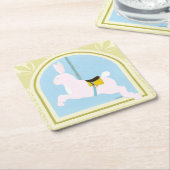 Carousel Rabbit van June Erica Vess Kartonnen Onderzetters (Schuin)