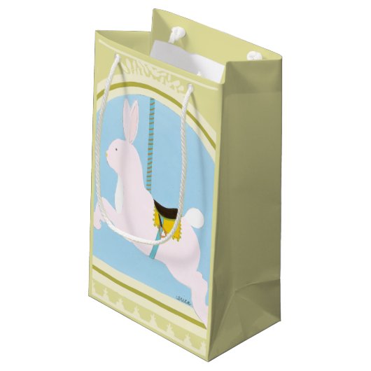 Carousel Rabbit van June Erica Vess Klein Cadeauzakje (Achterkant Gekanteld)