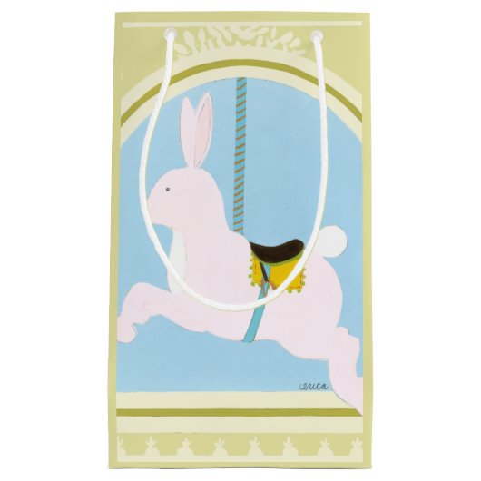 Carousel Rabbit van June Erica Vess Klein Cadeauzakje (Voorkant)