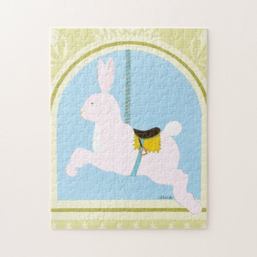 Carousel Rabbit van June Erica Vess Legpuzzel (Verticaal)