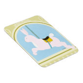 Carousel Rabbit van June Erica Vess Magneet (Rechterzijde)