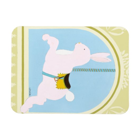 Carousel Rabbit van June Erica Vess Magneet (Horizontaal)