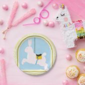 Carousel Rabbit van June Erica Vess Papieren Bordje (Feest)