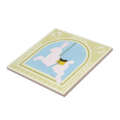 Carousel Rabbit van June Erica Vess Tegeltje (Zijkant)