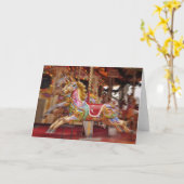 Carousel Ride Greetings Card Kaart (Gele Bloem)