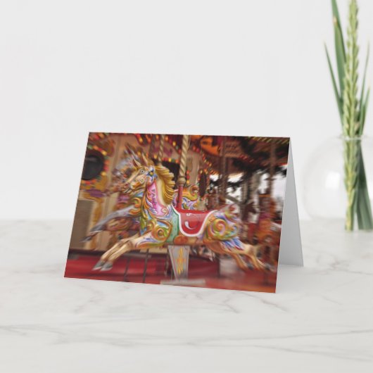 Carousel Ride Greetings Card Kaart (Voorkant)
