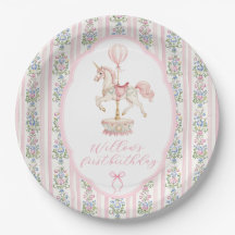 Carousel Roze Eerste Verjaardag