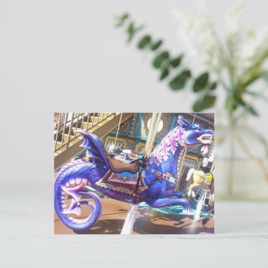 Carousel Seahorse Briefkaart (Staand voorkant)
