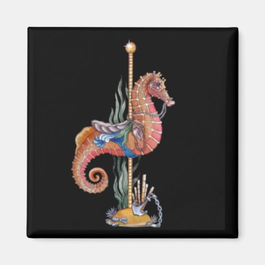 Carousel Seahorse Magneet (Voorkant)