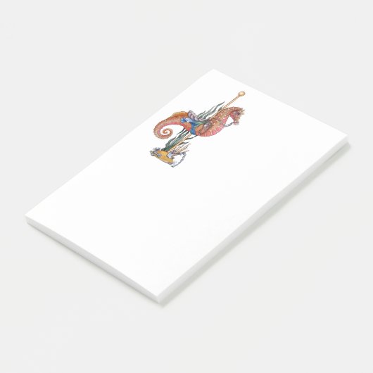 Carousel Seahorse Post-it® Notes (Schuin)