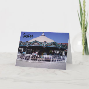 "CAROUSEL" SISTER MEMORIES ON YOUR BIRTHDAY KAART