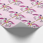 Carousel Unicorn Cadeaupapier (Hoek)
