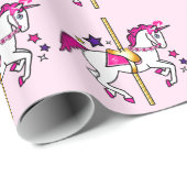 Carousel Unicorn Cadeaupapier (Rol Hoek)