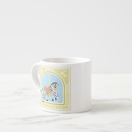 Carousel Zebra van June Erica Vess Espresso Kop (Links)