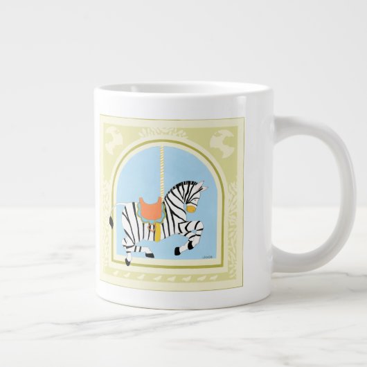 Carousel Zebra van June Erica Vess Grote Koffiekop (Rechts)