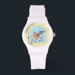 Carousel Zebra van June Erica Vess Horloge<br><div class="desc">Ride samen met deze carrouselzebra van June Erica Vess. Volwassenen zullen zich nostalgisch voelen voor de dagen dat ze de beurs bezochten en op de trieste weg gesprongen hebben en kinderen zullen van het detail houden dat Vess in het stuk gestopt heeft. Voeg dit toe aan de muur van de...</div>
