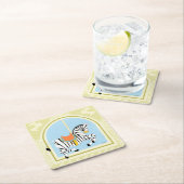 Carousel Zebra van June Erica Vess Kartonnen Onderzetters (Insitu)