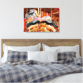 CAROUSELPAARD CANVAS AFDRUK (Insitu (Slaapkamer))