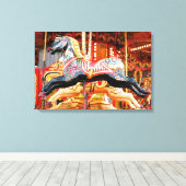 CAROUSELPAARD CANVAS AFDRUK (Insitu (Houten vloer))