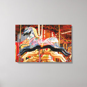 CAROUSELPAARD CANVAS AFDRUK