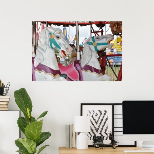 CarouselSteeds3 Poster (Thuiskantoor)