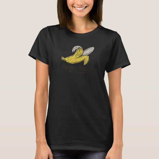 Carova Beach, NC Summertime Vacationing Banana T-shirt (Voorkant)