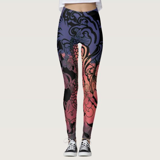 CARP & CLOUDS-Leggings Leggings (Voorkant)